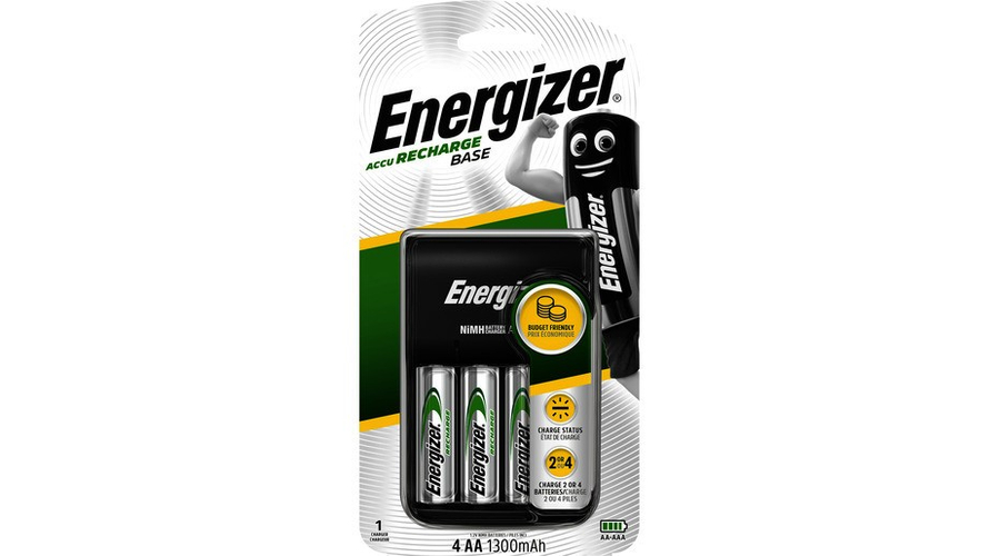 Energizer Akkumulátor Töltő BASE + 4db 1300mAh R2U AA