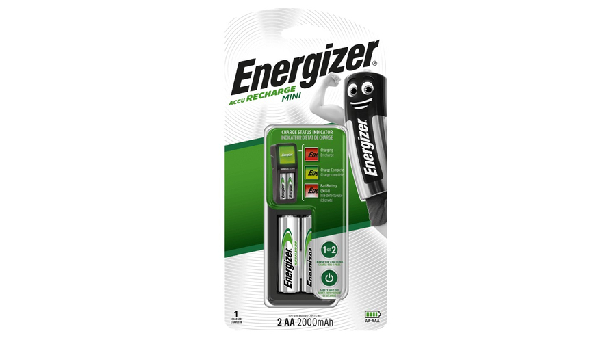 Energizer Akkumulátor Töltő MINI + 2db 2000mAh R2U AA