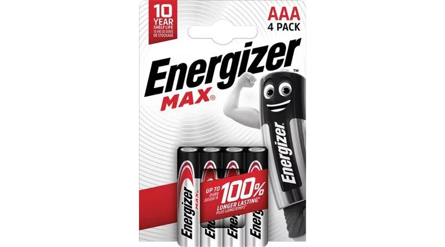 Energizer MAX Tartós AAA Mikro Elem LR03 B4