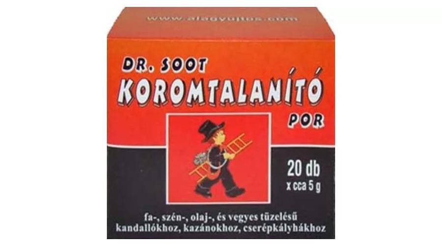 Koromtalanító por, kozánhoz, kandallóhoz, kályhához - 20 csomag