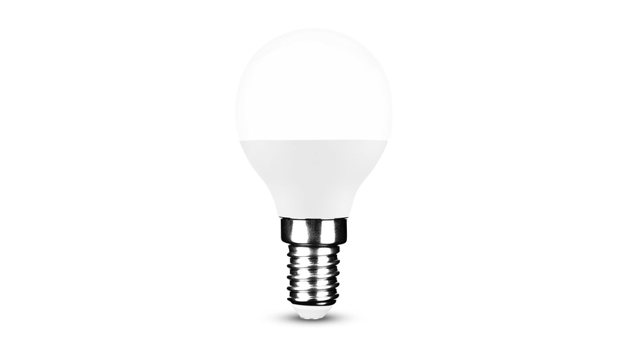 QTEC LED izzó 5W E14 P45 kisgömb fényforrás 4200K