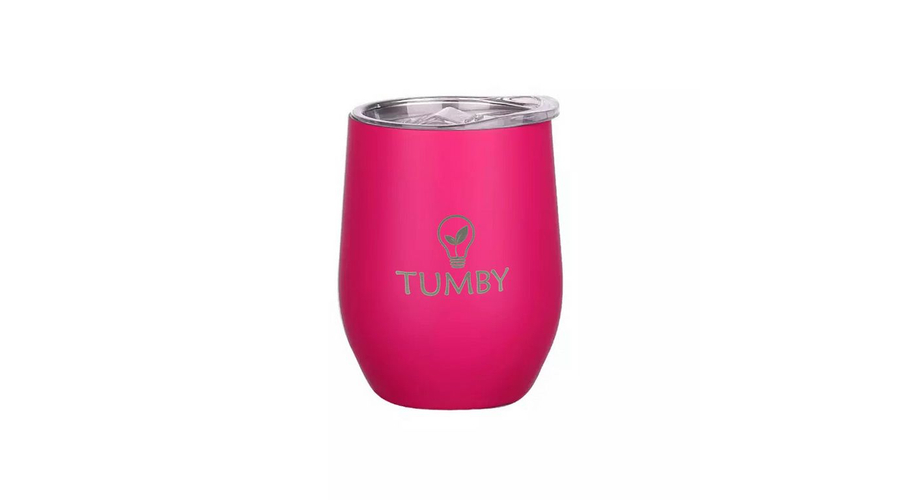 Tumby termosz pohár sötét rózsaszín 350ml