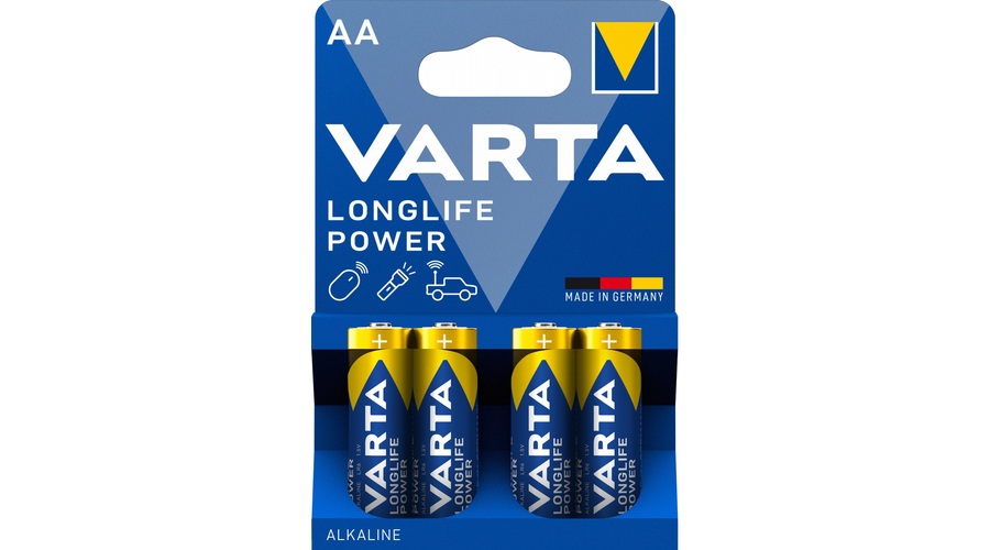 VARTA Longlife Power Alkáli Tartós Ceruza Elem AA LR6 B4