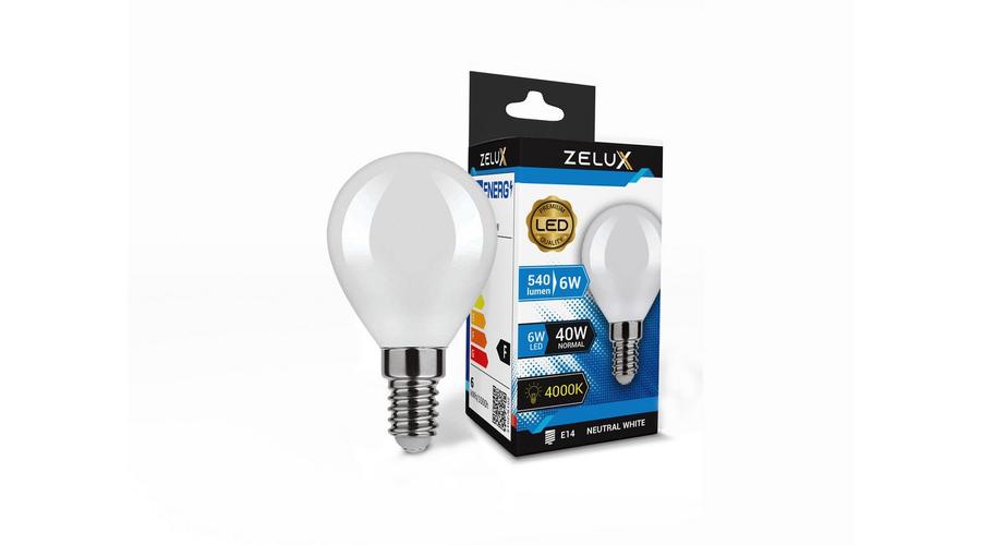 Zelux Led Mini Globe G45 6W E14 4000K Mini Gömb