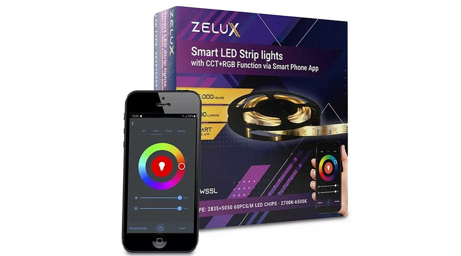 Zelux Smart okos Led szalag 5 méter RGB via Tuya smart phone